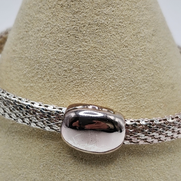 MONET silver tone magnetic closure clasp. - Picture 7 of 9